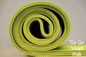 green yoga mat roll