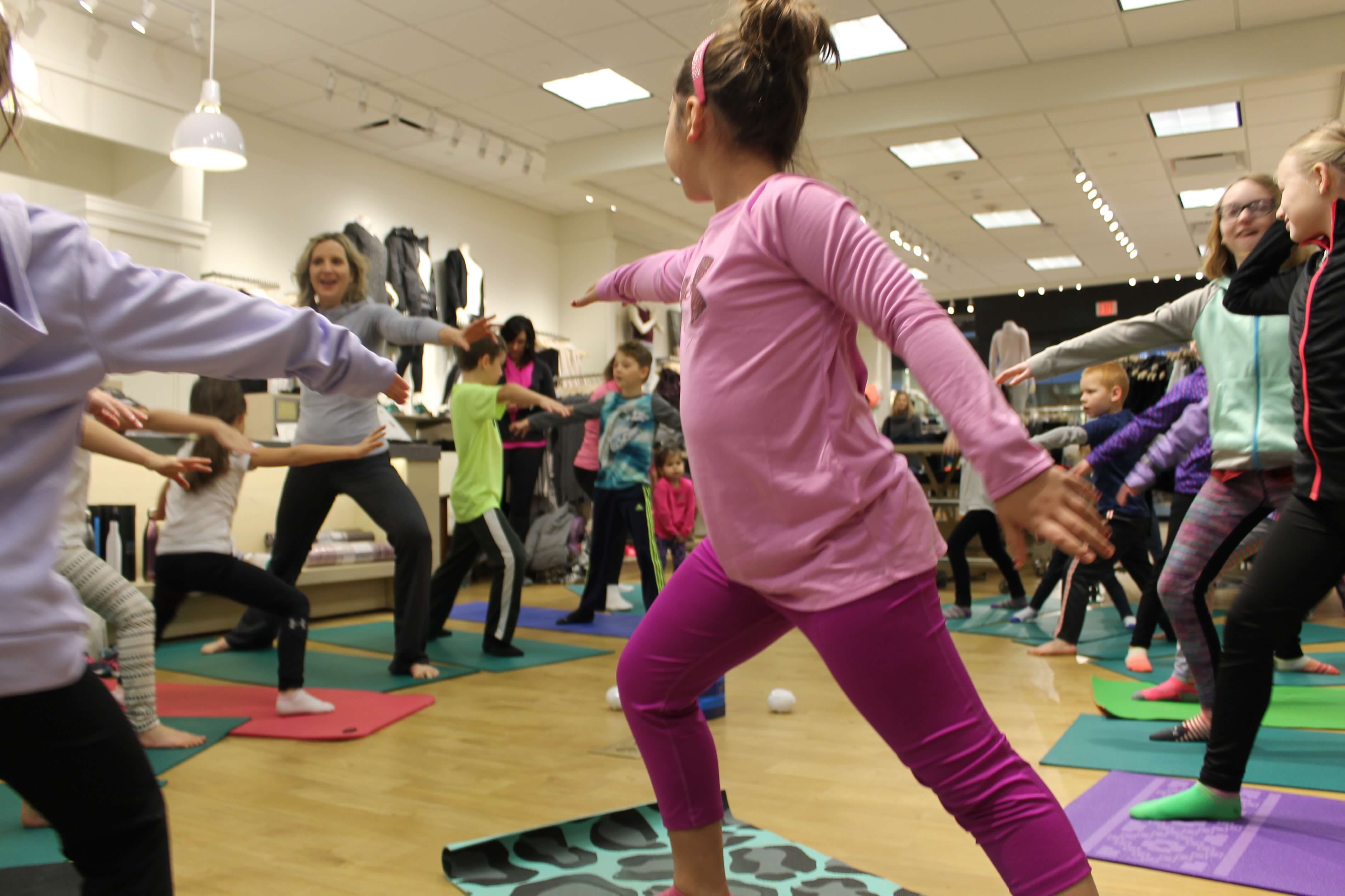 Here is a peek at our fun kids winter yoga sequence at Athleta over winter break. Sun salutations and partner poses in this class