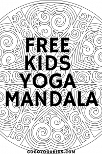 Happy Spring from Go Go Yoga for Kids! Get your free  Spring Mandala. Mandalas are a fun coloring activity for all ages and build mindfulness