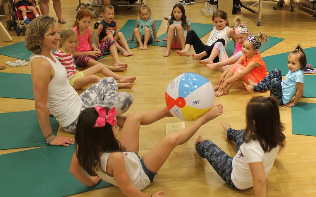 beach ball yoga