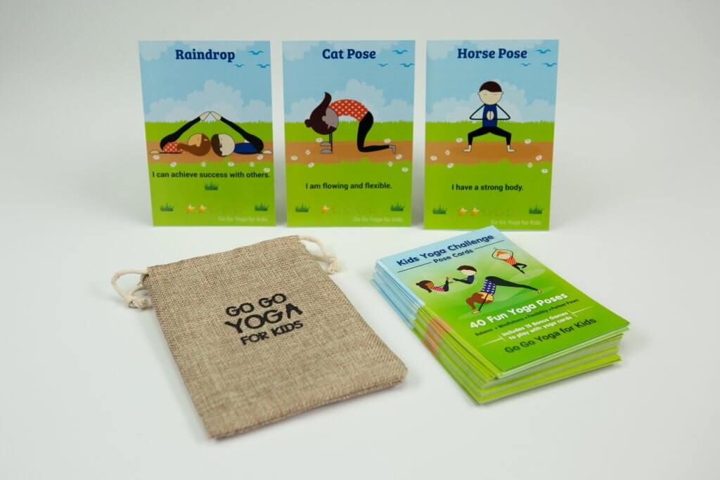 kids yoga challenge pose cards