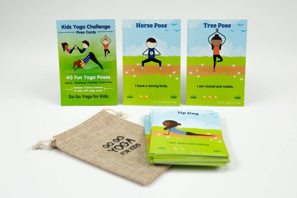 kids yoga challenge pose cards