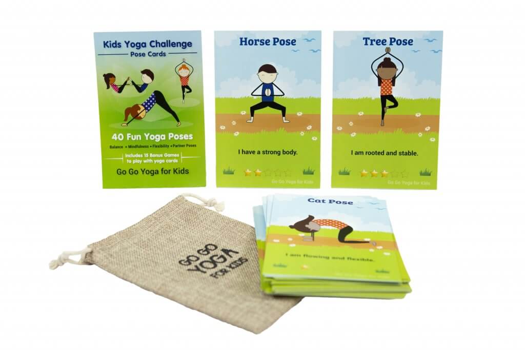 kids yoga challenge pose cards