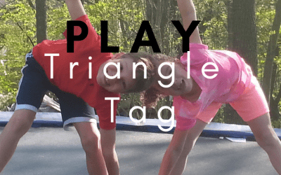 Yoga Triangle Tag: Yoga Games for Kids