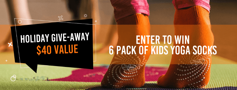 Enter to Win a 6 Pack of Kids Yoga Socks!